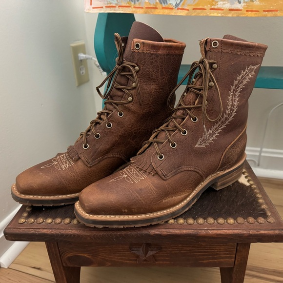 Abilene Boot Company lace up boots - Picture 6 of 6